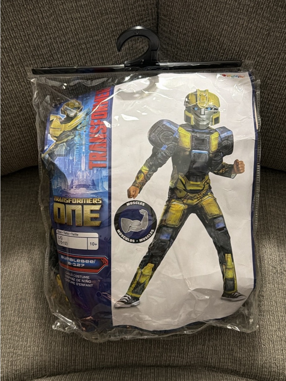 Transformers Bumblebee Kids Yellow Muscle Costume